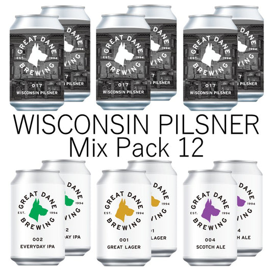 【NEW!!】WISCONSIN PILSNER Mix Pack 12